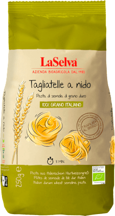 Nudeln, Tagliatelle aus ital. Hartweizengrieß LaSelva