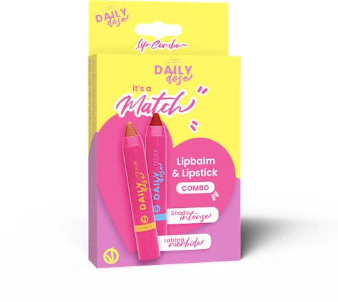 Set regalo make-up Lipbalm & Lipstick Combo COSMYFY DAILY dose