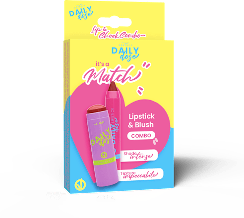 Set regalo make-up Lipstick & Blush Combo COSMYFY DAILY dose