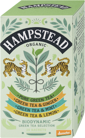 Selezione di tè verde bio HAMPSTEAD ORGANIC