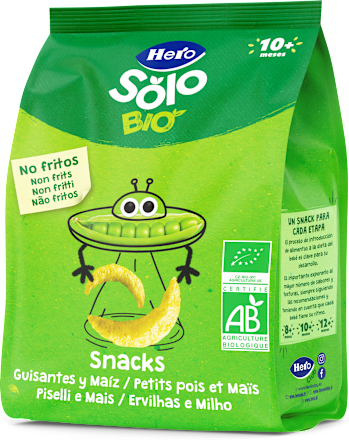 Snack piselli e mais biologico Hero Solo