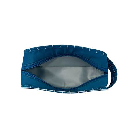 Kulturbeutel Herren blau kariert Miomojo