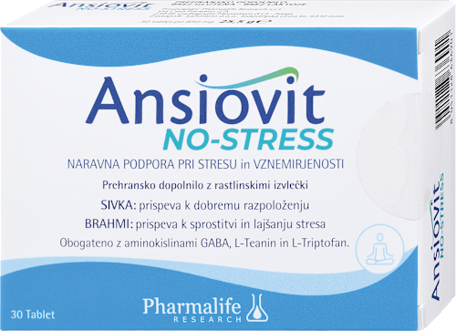 Prehransko dopolnilo Ansiovit No-Stress Pharmalife