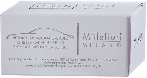 Vôňa do auta Icon - Oxygen, náhradná náplň Millefiori MILANO