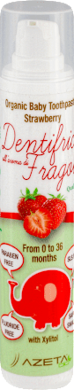 Organska Baby pasta za zube za decu - jagoda, 0-36 meseci AZETA bio