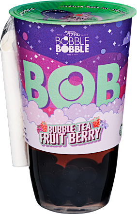Bubble tea - buboréktea, bogyós gyümölcsös ízű BOBBLE BOBBLE