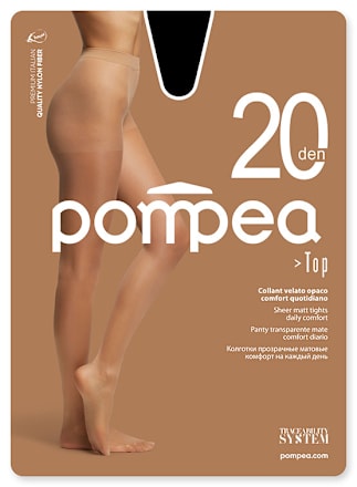 Дамски чорапогащник Top 20 DEN, кехлибар, 3-М Pompea