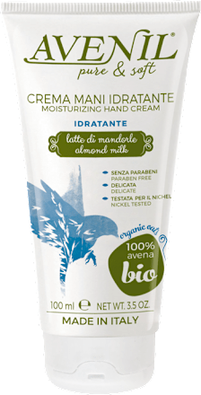 Crema mani idratante con latte di mandorla Avenil