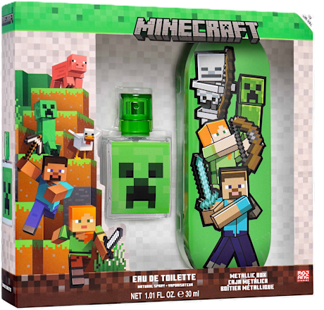 Set regalo Minecraft profumo + box metallica AIR-VAL