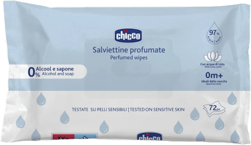 Parfimisane vlažne maramice za bebe - bez alkohola i sapuna Chicco