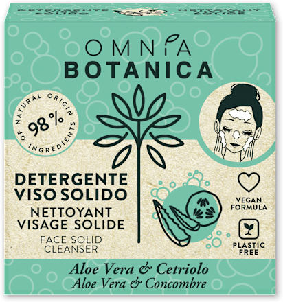 Detergente solido per il viso aloe vera e cetriolo OMNIA BOTANICA
