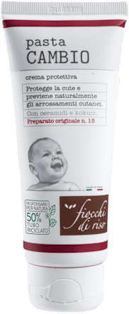 Pasta cambio crema protettiva fiocchi di riso