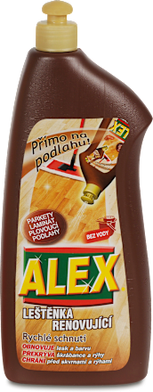 Leštič na parkety laminát a plávajúce podlahy Alex