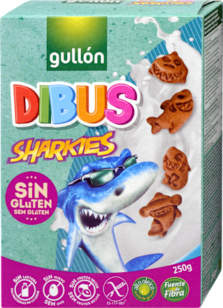 Čokoladni keks u obliku ajkulica, bez glutena Gullon