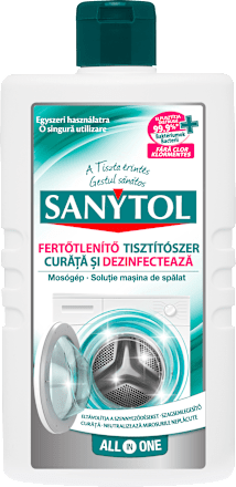 Soluţie curăţare maşina de spălat SANYTOL