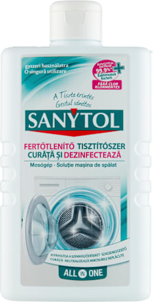 Soluţie curăţare maşina de spălat SANYTOL
