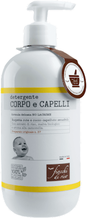 Detergente Corpo Capelli Camomilla fiocchi di riso