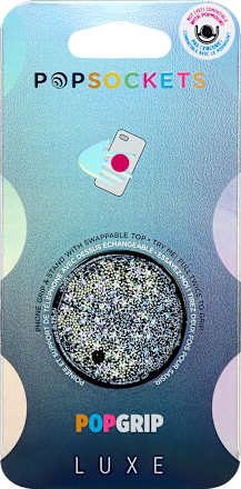 Swappable PopGrip Luxe - Tidepool Starring Silver Popsockets