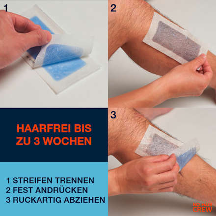 Kaltwachsstreifen Body No Hair Crew