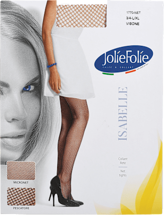 Mrežaste hlačne nogavice Isabelle Micronet, L/XL, nude Jolie Folie