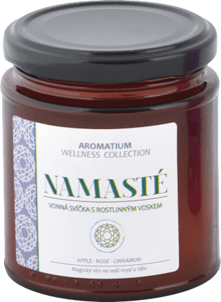 Vonná sviečka v skle Wellness Collection NAMASTÉ AROMATIUM