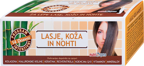 Prehransko dopolnilo Lasje, koža in nohti nutriOrgans
