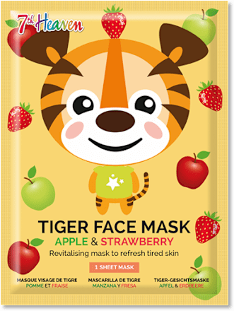 Tiger Face maska za lice u maramici – jabuka i jagoda 7th Heaven