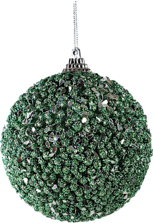 Ukras za božićnu jelku – zelena kuglica ZOVAK