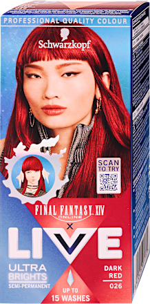 Hajszínező, dark red - sötét vörös 026 Schwarzkopf LIVE