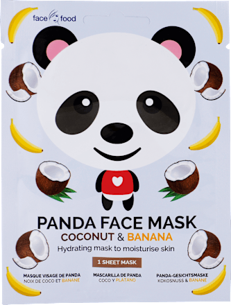 Panda Face maska za lice u maramici - kokos i banana 7th Heaven