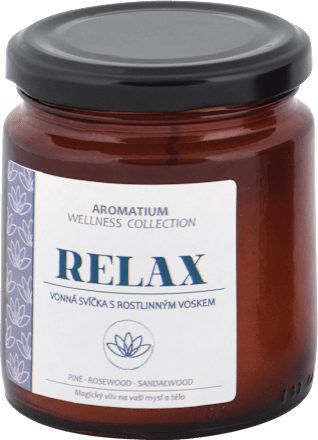 Vonná sviečka v skle Wellness Collection RELAX AROMATIUM