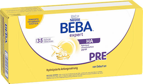 Anfangsmilch Expert HA Pre trinkfertig, von Geburt an, 32x90ml Nestlé BEBA