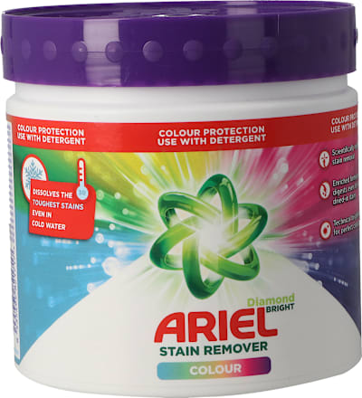 Pudră pentru îndepărtarea petelor de pe rufele colorate ARIEL