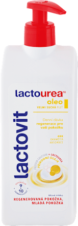 Telové mlieko na veľmi suchú pokožku lactourea oleo Lactovit
