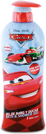 Pena do kúpeľa a sprchovací gél Cars 2v1 Disney