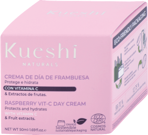 Rozjasňujúci denný pleťový krém Raspberry Vit-C KUESHI NATURALS