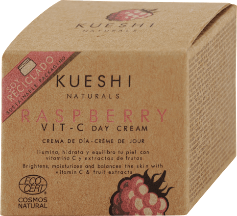 Rozjasňujúci denný pleťový krém Raspberry Vit-C KUESHI NATURALS
