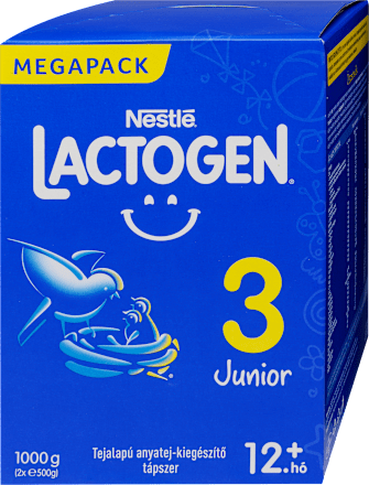 LACTOGEN 3 JUNIOR Tejalapú anyatej-kiegészítő tápszer 12.hó+ Nestlé LACTOGEN