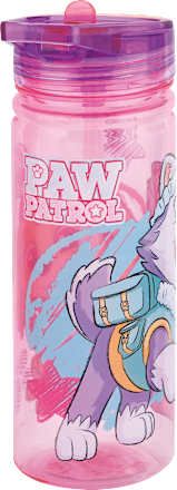 Fľaša so slamkou Paw Patrol, 500 ml - ružová Stor