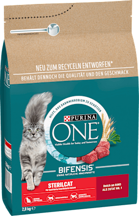 Trockenfutter Katze Bifensis Sterilcat Reich an Rind PURINA ONE