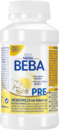 Anfangsmilch Pre trinkfertig von Geburt an Nestlé BEBA