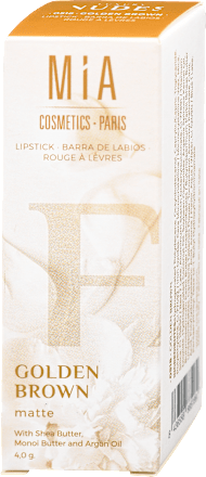 Rdečilo za ustnice Luxury Nudes GOLDEN BROWN MATT MIA Cosmetics Paris