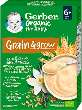 Nemliečna kaša s príchuťou vanilky Gerber Organic