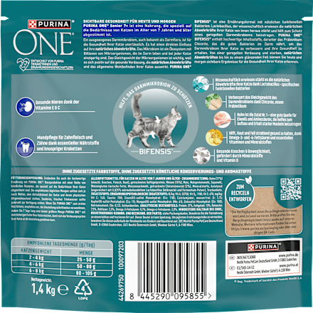 Trockenfutter Katze mit Huhn, Senior                      PURINA ONE