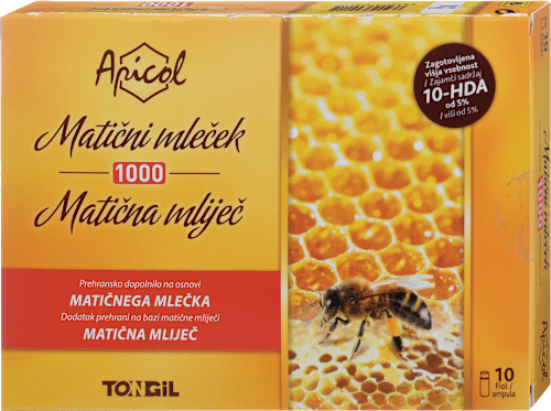 Prehransko dopolnilo Apicol  Matični mleček 1000  TONGIL