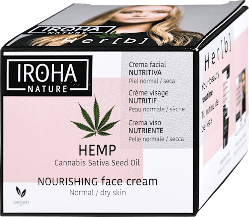Vlažilna in obnovitvena krema Cannabis IROHA NATURE
