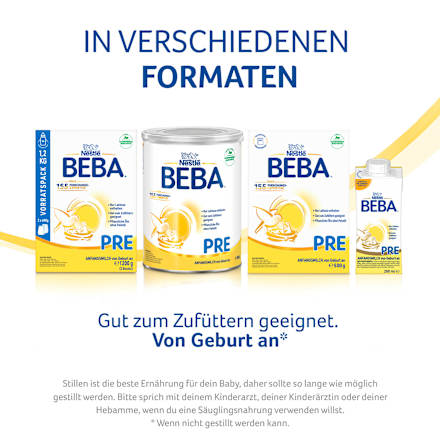 Anfangsmilch Pre trinkfertig von Geburt an Nestlé BEBA