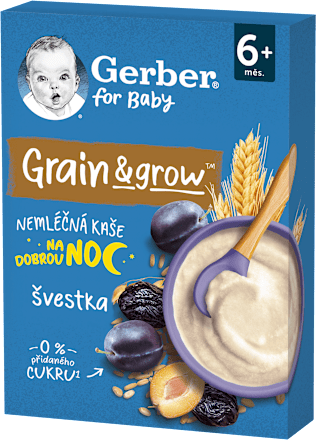 Nemliečna kaša pšenično-ovsená slivka Gerber