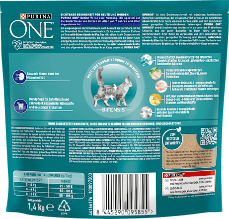 Trockenfutter Katze mit Huhn, Senior                      PURINA ONE