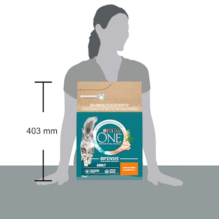 Trockenfutter Katze mit Huhn & Vollkorn Getreide, Adult  PURINA ONE